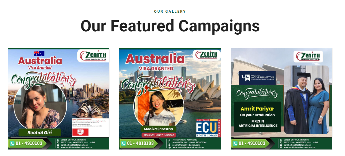 Zenith Consultancy Website